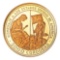 Nicaragua 2000 Cordobas Gold 1975 U.S. Bicentennial BU