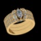 1.39 Ctw VS/SI1 Diamond Prong Set 18k Yellow Gold Engagement Ring (ALL DIAM