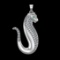 1.86 Ctw VS/SI1 Diamond Prong Set 18k white Gold Pendant (ALL DIAMOND ARE L
