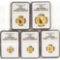 Australia 2009 Gold Kangaroo Prestige Set MS70 NGC