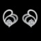 2.99 Ctw SI1/SI2 Diamond 10k white Gold Earrings (ALL DIAMOND ARE LAB GROWN