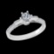 0.93 Ctw VS/SI1 Diamond 10k white Gold Engagement Ring (ALL DIAMOND ARE LAB
