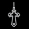 1.71 Ctw SI1/SI2Diamond Prong Set 10k white Gold Pendant(ALL DIAMOND ARE LA