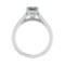 0.82 Ctw VS/SI1 Diamond 14k white Gold Engagement Ring (ALL DIAMOND ARE LAB