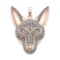 6.07 Ctw VS/SI1 Diamond 14k Rose Gold Animal Creature Theme Pendant (ALL DI