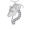 0.48 Ctw SI2/SI1 Diamond 14k white Gold Pendant (ALL DIAMOND ARE LAB GROWN)