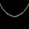 1.06 Ctw VS/SI1 Diamond 14K Yellow Gold Slide Necklace (ALL DIAMOND ARE LAB