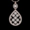 2.17 Ctw VS/SI1 Diamond 10k Rose Gold Pandant (ALL DIAMOND ARE LAB GROWN )
