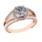 1.50 Ctw VS/SI1 Diamond 14K Rose Gold Engagement Ring (ALL DIAMOND ARE LAB