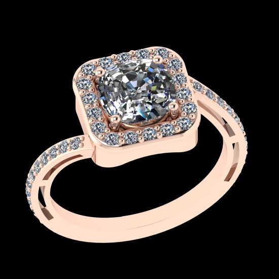 2.44 Ctw VS/SI1 Diamond 10k Rose Gold Engagement Ring (ALL DIAMOND ARE LAB