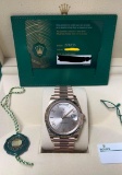 Rolex Day-Date 40mm Rose Gold Sundust Roman Dial Ref 228235 Comes with Box