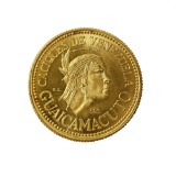 Venezuela 20 Bolivares Gold 1957 UNC Caciques de Venezuela--Guaicamacuto