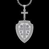 3.51 Ctw VS/SI1 Diamond 14 K White Gold Necklace(ALL DIAMOND ARE LAB GROWN