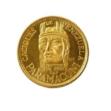 Venezuela 20 Bolivares Gold 1957 UNC Caciques de Venezuela--Paramaconi