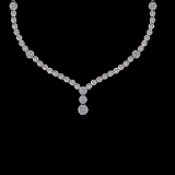116.18 Ctw VS/SI1 Diamond 10K Rose Gold Necklace Set (ALL DIAMOND ARE LAB G