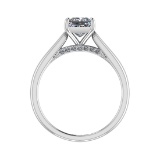 0.82 Ctw VS/SI1 Diamond 14k white Gold Engagement Ring (ALL DIAMOND ARE LAB
