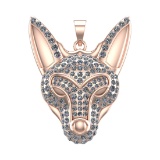 6.07 Ctw VS/SI1 Diamond 14k Rose Gold Animal Creature Theme Pendant (ALL DI