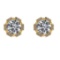 4.42 Ctw VS/SI1 Diamond 14k Yellow Gold Stud Earrings