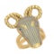 1.42 CtwVS/SI1 Diamond 14K Yellow Gold Animal theme Ring