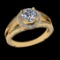 1.50 Ctw VS/SI1 Diamond 18K Yellow Gold Engagement Ring