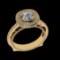 2.13 Ctw VS/SI1 Diamond Prong Set 10K Yellow Gold Engagement Ring (ALL DIAM