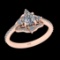 1.32 Ctw VS/SI1 Diamond 10k Rose Gold Engagement Ring (ALL DIAMOND ARE LAB