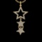2.28 Ctw VS/SI1 Diamond 10k Yellow Gold Christmas Theme Pandant (ALL DIAMON