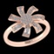 0.22 Ctw VS/SI1 Diamond Prong Set 10k Rose Gold Engagement Ring ( (ALL DIAM