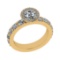 2.20 Ctw SI1/SI2 Diamond 14k Yellow Gold Engagement Ring (ALL DIAMOND ARE L