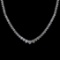 5.63 Ctw VS/SI1 Diamond 14K Rose Gold Princess Necklace (ALL DIAMOND ARE LA