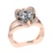 3.40 Ctw VS.SI1 (ALL DIAMOND ARE LAB GROWN ) Diamond 14k Rose Gold Engageme