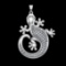 2.63 Ctw VS/SI1 Diamond 10k white Gold Pandant (ALL DIAMOND ARE LAB GROWN )