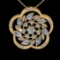 4.15 Ctw VS/SI1 Diamond 18K Yellow Gold Necklace (ALL DIAMOND ARE LAB GROWN