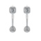 2.60 Ctw VS/SI1 Diamond 10K White Gold Dangle Earrings (ALL DIAMOND ARE LAB