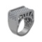 4.42 Ctw VS/SI1 Diamond 14k white Gold Engagement Ring (ALL DIAMOND ARE LAB