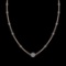 13.49 Ctw VS/SI1 Diamond 10k Rose Gold Yard Necklace (ALL DIAMOND ARE LAB G