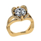 3.40 Ctw VS.SI1 (ALL DIAMOND ARE LAB GROWN ) Diamond 14k Yellow Gold Engage