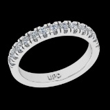 0.52 Ctw VS/SI1 Diamond 10k White Gold Eternity Band Ring (ALL DIAMOND ARE