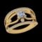 1.27 Ctw VS/SI1 Diamond 10k Yellow Gold Engagement Ring (ALL DIAMOND ARE LA