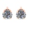 1.08 Ctw VS/SI1 Diamond 14k Rose Gold Stud Earrings (ALL DIAMOND ARE LAB GR
