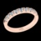 0.50 Ctw VS/SI1 Diamond Prong Set 10K Rose Gold Eternity Band Ring (ALL DIA