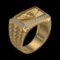 0.44 Ctw VS/SI1 Diamond Prong Set 18k Yellow Gold Engagement Ring (ALL DIAM