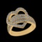 1.39 Ctw VS/SI1 Diamond Prong Set 18k Yellow Gold Engagement Ring (ALL DIAM