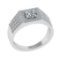1.06 Ctw VS/SI1 Diamond 10K White Gold Engagement Ring (ALL DIAMOND ARE LAB