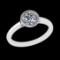 0.84 Ctw VS/SI1 Diamond 10k white Gold Solitaire Ring (ALL DIAMOND ARE LAB