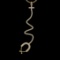 0.87 Ctw VS/SI1 Diamond 10K Yellow Gold Veterinary Doctor theme Pendant (AL