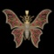4.54 Ctw VS/SI1 Ruby and Diamond 10k Yellow Gold Butterfly Pendant (ALL DIA