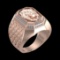 0.41 Ctw VS/SI1 Diamond Prong Set 18k Rose Gold Creature theme Ring (ALL DI