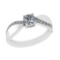 0.72 Ctw VS/SI1 Diamond 14k white Gold Engagement Ring (ALL DIAMOND ARE LAB