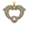 2.50 Ctw VS/SI1 Diamond 14k Yellow Gold Fish Pendant (ALL DIAMOND ARE LAB G
